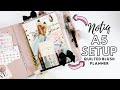 A5 Planner Setup feat Notiq Blush Quilted Planner | Digital Dash Box Subscription