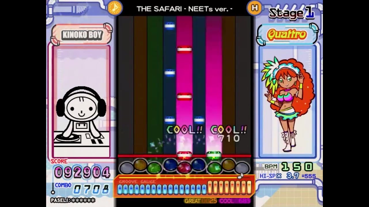 pop'n music UniLab - THE SAFARI - NEETs ver. - (HYPER) PERFECT S