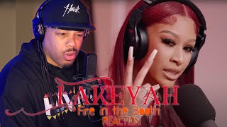 I'M LATE, WHO THE HXLL IS THIS?! | Lakeyah - Fire in the Booth pt1 | REACTION | Commentary