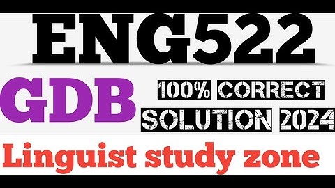 ENG522 GDB solutions 2024 | Eng522 GDB solutions 2024