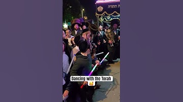 Thumbnail of Dancing with the Torah 🥰#shabbat #שבת #torah #rabbi