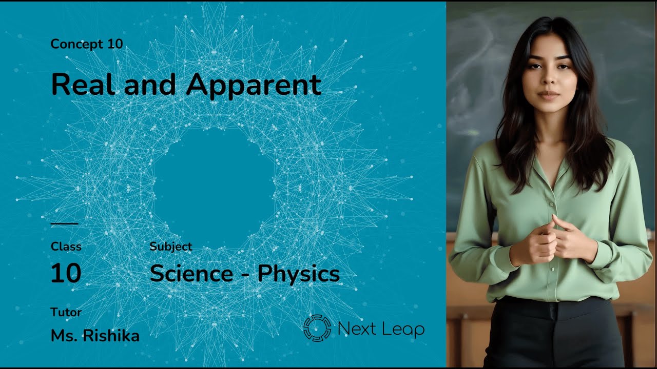 Real and Apparent | Class 10 Physics | Refraction of Light at Plane ...