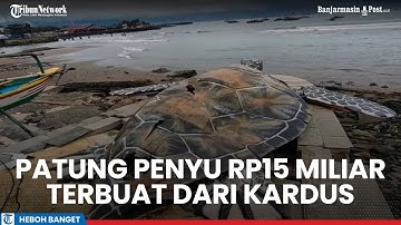 Viral Patung Penyu di Sukabumi yang Terbuat dari Kardus, Diduga Senilai Rp15 Miliar