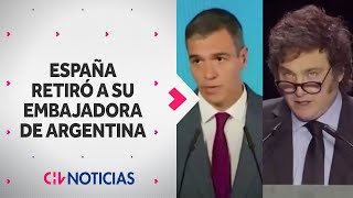 DE FORMA DEFINITIVA: España retiró a su embajadora en Argentina tras polémicos dichos de Milei