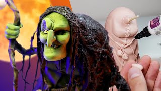 Sculpting a SWAMP WITCH! Mixed Media Sculpture from Polymer Clay | Time-lapse Ace of Clay