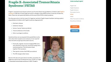 The International Fragile X Premutation Registry