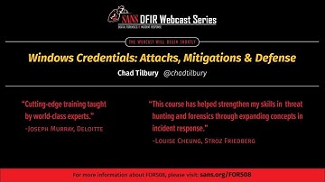 Windows Credentials Attacks, Mitigations & Defense