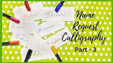 Name calligraphy | Taking 6 Request from Comments | Hobby Break