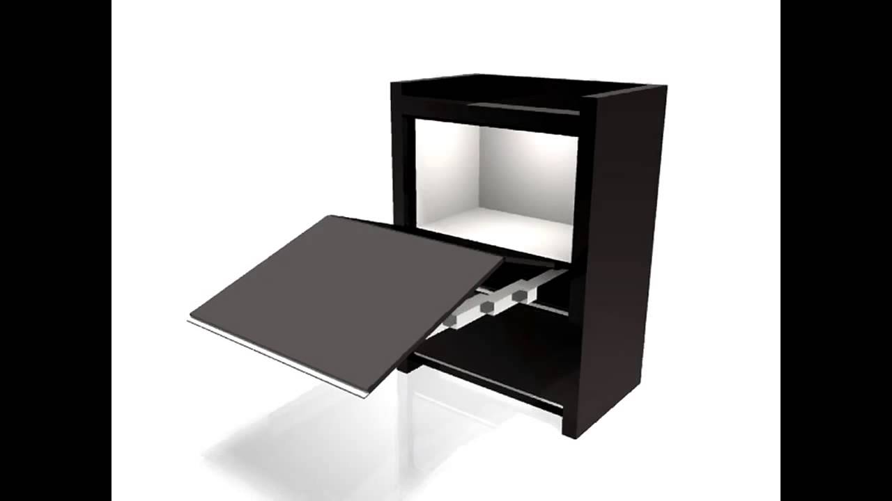 Häfele Funcionalidade Mesa que sai do armário YouTube Artesanato Mdf Cru Atacado ~ Häfele Funcionalidade Mesa que sai do armário YouTube