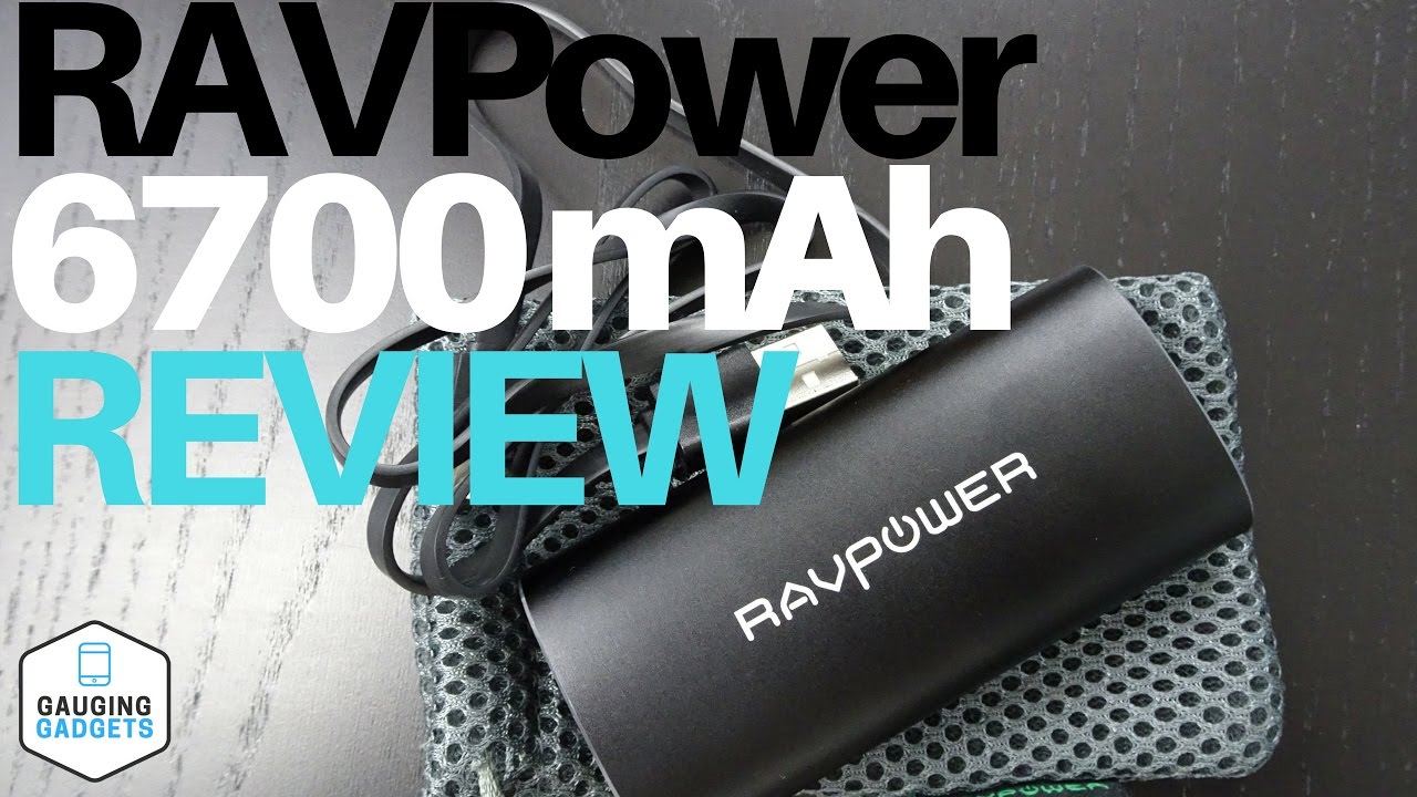 video Ravpower Power Bank, 6700 mAh RP-PB17 Aluminum with iSmart Technology