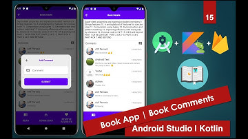 Book App Firebase | 15 Book Comments | Android Studio | Kotlin