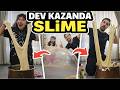 DEV KAZANDA SLİME YAPTIK!😱 DÜNYA'NIN EN BÜYÜK SLİME BALONU #slime #slimevideo #challenge  #slimeasmr