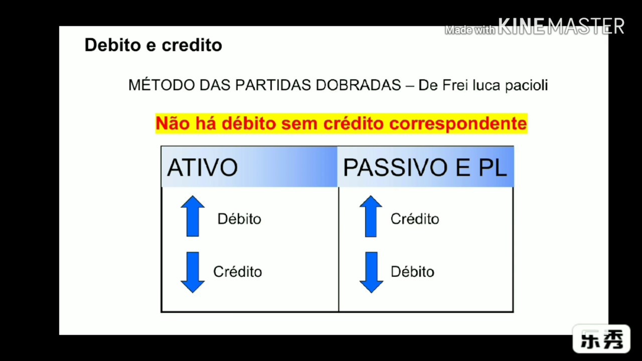 Introdução à contabilidade: Débito, Crédito, Partidas Dobradas