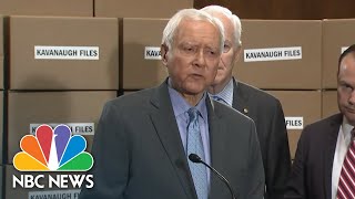 Orrin Hatch: Democrat Vetting On Brett Kavanaugh 'Partisan,' 'Dumbass' | NBC News