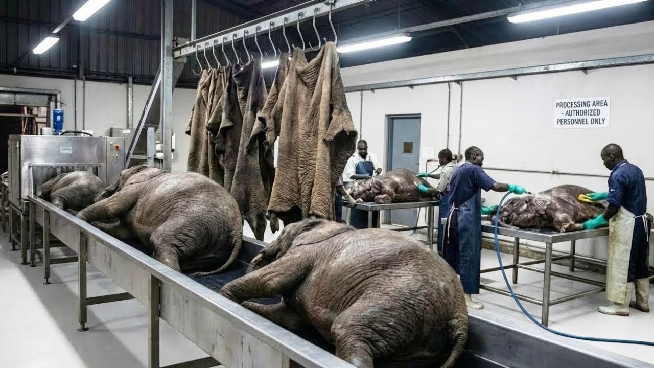 Inside the Giant Elephant Facility: How Massive Herds Are Managed at Industrial Scale (Full Process)