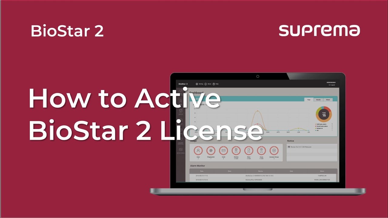 [BioStar 2] Tutorial: How to Activate BioStar 2 license l Suprema - YouTube