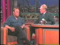 Biff Henderson and David Letterman in 2001