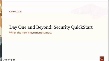 Day One and Beyond - Oracle Cloud Security Quickstart