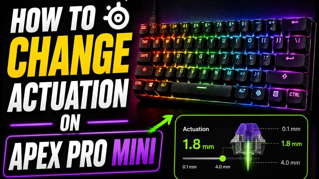How To CHANGE Actuation On Apex Pro Mini (EASY) 2026 - YouTube