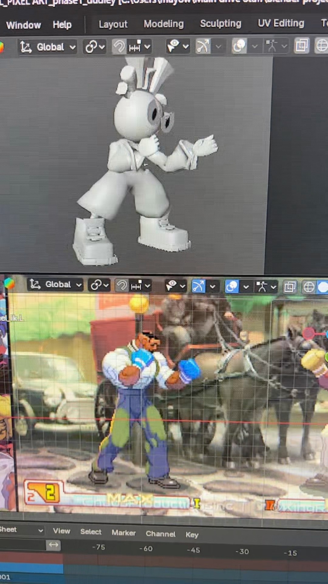 人文 Animating Difference Practicing animation copying iconic idle poses pt2#blender3d