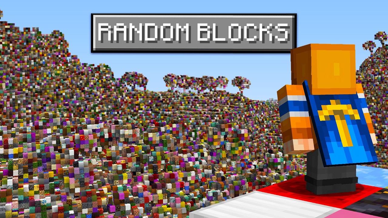 Minecraft, But Every Block Is Random - YouTube
