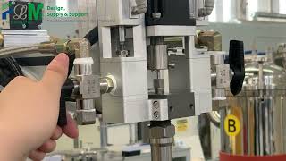 PLAB-2  A B Two Compounds Filter End Cap Gluing Machine