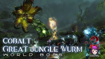 GW2 Triple Trouble - Cobalt Great Jungle Wurm