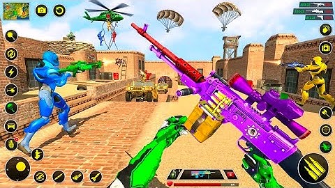 FPS Robot Transform Battle - Air Attact - Android GamePlay #2