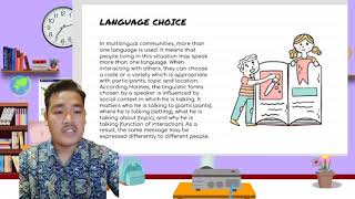 Interference and Language Choice || Presentation by Group 1 Sociolinguistic