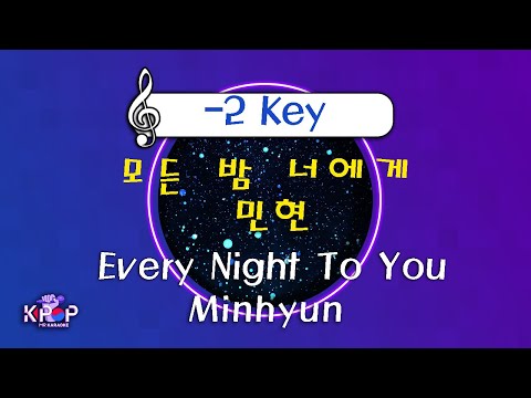 MR노래방ㆍ-2 key] 모든 밤 너에게 - 민현 ㆍEvery Night To You - Minhyun ㆍMR Karaoke