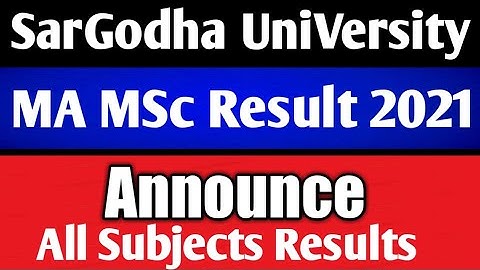 Ma Msc Sargodha University Result 2021 || Latest Result Update | Shahid Sohia Official