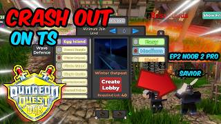 THIS DUNGEON MADE ME CRASH OUT | Noob 2 Pro EP2 | Dungeon quest og rework screenshot 2