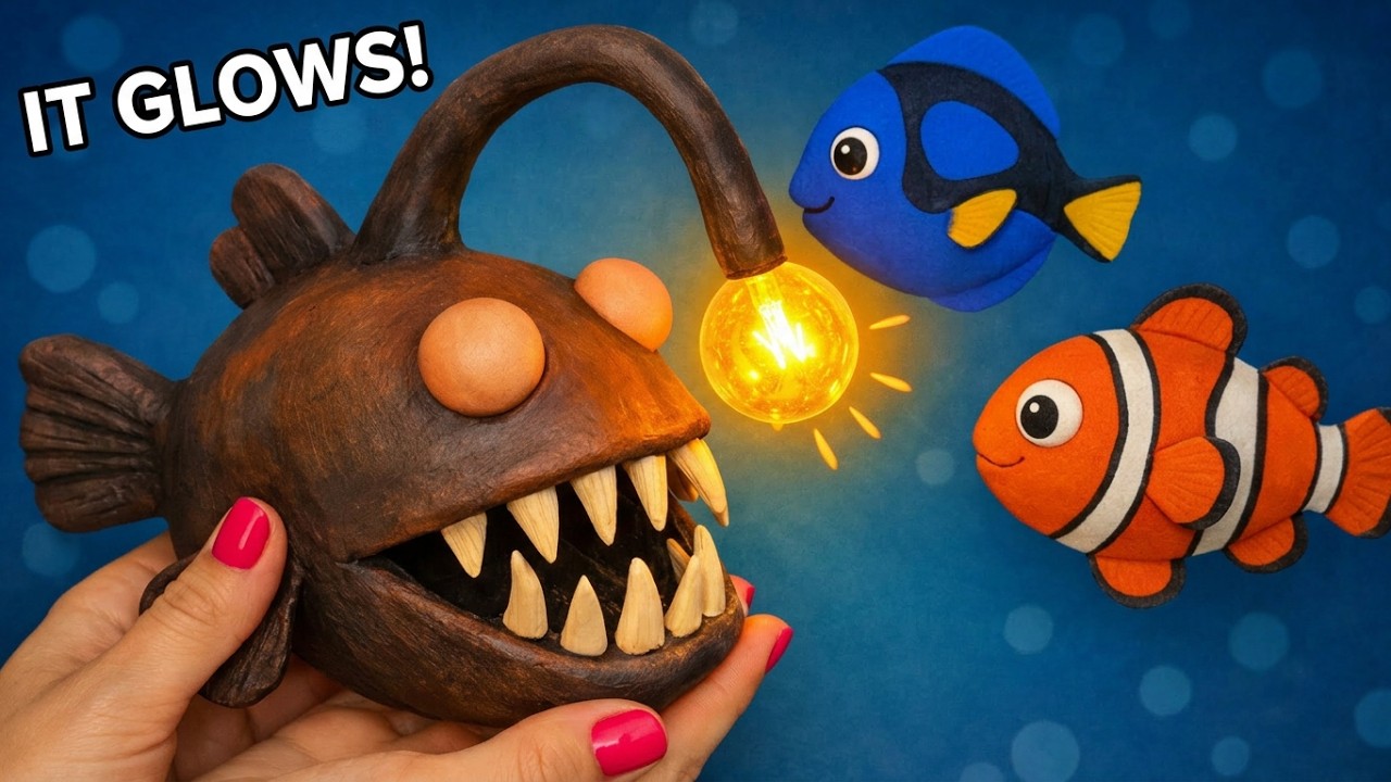 Create Your OWN Anglerfish from Finding Nemo! 🐟✨