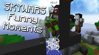 Minecraft SKYWARS funny moments (kind of)
