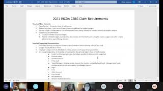 CSBG Claims 101 webinar