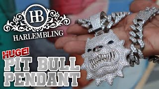HUGE Angry Pit Bull Pendant Review @HARLEMBLING