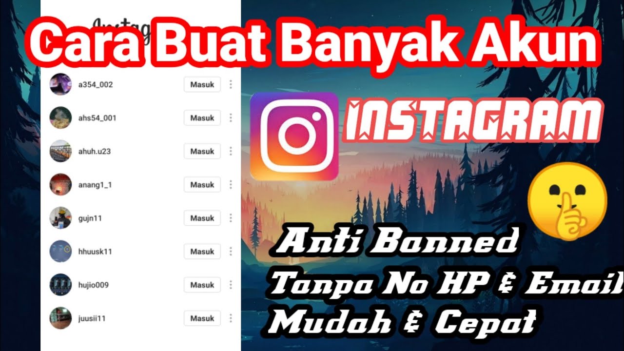 CARA MEMBUAT AKUN INSTAGRAM BANYAK DI ANDROID 