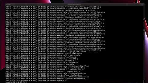 Restore single MySQL table from Xtrabackup