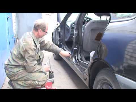 Как заменить и отремонтировать пороги своими руками Renault Laguna #3