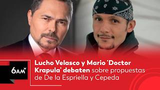 Lucho Velasco y Mario 'Doctor Krapula' debaten sobre propuestas de De la Espriella y Cepeda | 6AM W