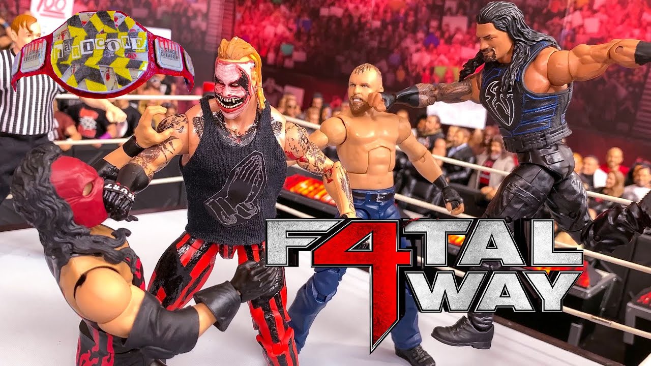 Изверг против Романа Рейнса против Кейна против Джона Моксли — матч фигурок!