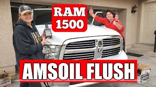 2017 Ram 1500 5.7L AMSOIL Engine Flush Oil Change
