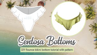 DIY French Knicker Inspired Bikini Bottom with Flounce | Sentosa Bottoms | Sixte Designs screenshot 3