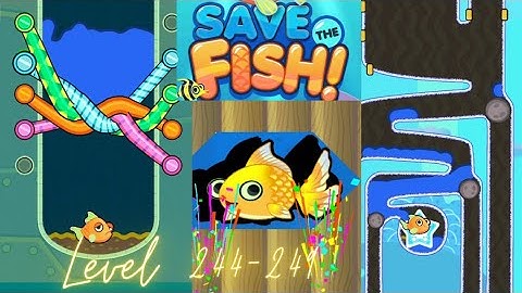 Save the Fish gameplay walkthrough - all levels - level 244 - 249. #savethefishgame