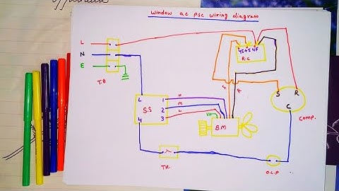 Zamil window ac psc wiring with diagram || Venus Tech ||