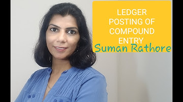 Ledger posting of compound entry