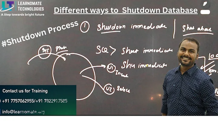 Different ways & process to shutdown Oracle Database | Learnomate technologies