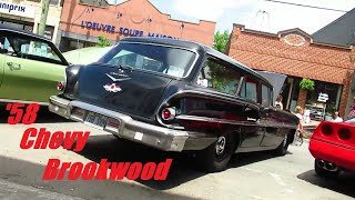 MAY 2022 RARE &#39;58 CHEVY BROOKWOOD WAGON BLEW MY MIND