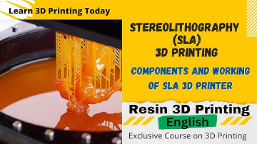 Stereolithography 3D Printer (SLA) Resin 3D Printing Basic Terms And Working #3dprinting