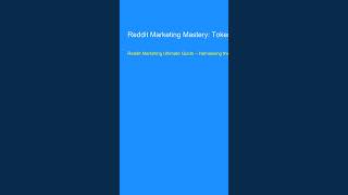 Reddit Marketing Mastery: TokenMinds' Essential Guide in 2026